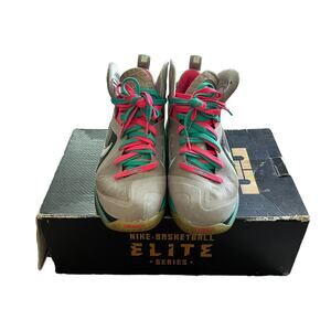 Nike LeBron 9 P.S. Elite South Beach Grey Pink Aqua 516958-001 Men Shoes SIze 11